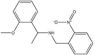 [1-(2-methoxyphenyl)ethyl][(2-nitrophenyl)methyl]amine Struktur