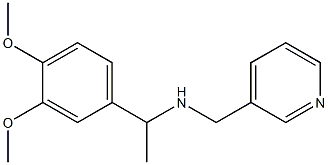 [1-(3,4-dimethoxyphenyl)ethyl](pyridin-3-ylmethyl)amine Struktur