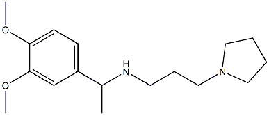 [1-(3,4-dimethoxyphenyl)ethyl][3-(pyrrolidin-1-yl)propyl]amine Struktur