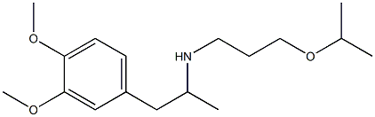 [1-(3,4-dimethoxyphenyl)propan-2-yl][3-(propan-2-yloxy)propyl]amine Struktur