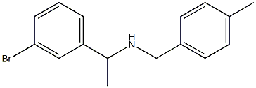 [1-(3-bromophenyl)ethyl][(4-methylphenyl)methyl]amine Struktur