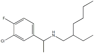 [1-(3-chloro-4-fluorophenyl)ethyl](2-ethylhexyl)amine Struktur