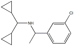 [1-(3-chlorophenyl)ethyl](dicyclopropylmethyl)amine Struktur