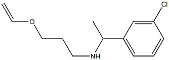 [1-(3-chlorophenyl)ethyl][3-(ethenyloxy)propyl]amine Struktur