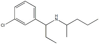 [1-(3-chlorophenyl)propyl](pentan-2-yl)amine Struktur