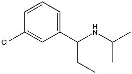 [1-(3-chlorophenyl)propyl](propan-2-yl)amine Struktur