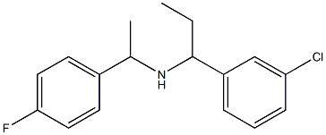 [1-(3-chlorophenyl)propyl][1-(4-fluorophenyl)ethyl]amine Struktur