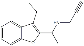 [1-(3-ethyl-1-benzofuran-2-yl)ethyl](prop-2-yn-1-yl)amine Struktur