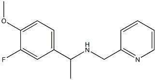 [1-(3-fluoro-4-methoxyphenyl)ethyl](pyridin-2-ylmethyl)amine Struktur