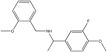 [1-(3-fluoro-4-methoxyphenyl)ethyl][(2-methoxyphenyl)methyl]amine Struktur