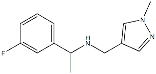 [1-(3-fluorophenyl)ethyl][(1-methyl-1H-pyrazol-4-yl)methyl]amine Struktur