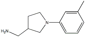 [1-(3-methylphenyl)pyrrolidin-3-yl]methylamine Struktur