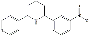 [1-(3-nitrophenyl)butyl](pyridin-4-ylmethyl)amine Struktur