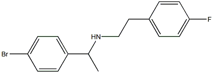 [1-(4-bromophenyl)ethyl][2-(4-fluorophenyl)ethyl]amine Struktur