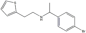 [1-(4-bromophenyl)ethyl][2-(thiophen-2-yl)ethyl]amine Struktur