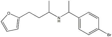 [1-(4-bromophenyl)ethyl][4-(furan-2-yl)butan-2-yl]amine Struktur