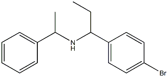 [1-(4-bromophenyl)propyl](1-phenylethyl)amine Struktur