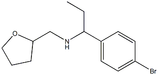 [1-(4-bromophenyl)propyl](oxolan-2-ylmethyl)amine Struktur