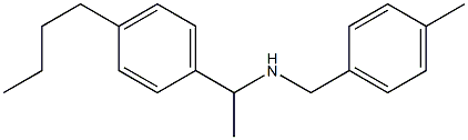 [1-(4-butylphenyl)ethyl][(4-methylphenyl)methyl]amine Struktur