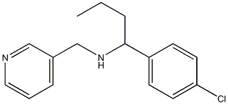 [1-(4-chlorophenyl)butyl](pyridin-3-ylmethyl)amine Struktur