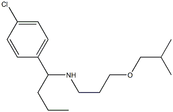 [1-(4-chlorophenyl)butyl][3-(2-methylpropoxy)propyl]amine Struktur