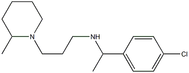 [1-(4-chlorophenyl)ethyl][3-(2-methylpiperidin-1-yl)propyl]amine Struktur