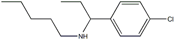 [1-(4-chlorophenyl)propyl](pentyl)amine Struktur