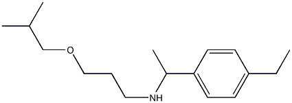 [1-(4-ethylphenyl)ethyl][3-(2-methylpropoxy)propyl]amine Struktur