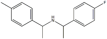 [1-(4-fluorophenyl)ethyl][1-(4-methylphenyl)ethyl]amine Struktur