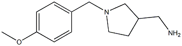 [1-(4-methoxybenzyl)pyrrolidin-3-yl]methylamine Struktur