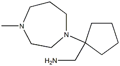 [1-(4-methyl-1,4-diazepan-1-yl)cyclopentyl]methanamine Struktur