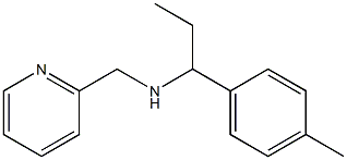 [1-(4-methylphenyl)propyl](pyridin-2-ylmethyl)amine Struktur