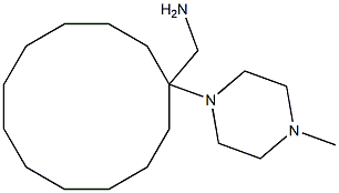 [1-(4-methylpiperazin-1-yl)cyclododecyl]methanamine Struktur