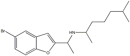 [1-(5-bromo-1-benzofuran-2-yl)ethyl](6-methylheptan-2-yl)amine Struktur