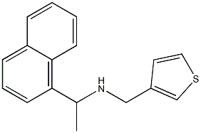 [1-(naphthalen-1-yl)ethyl](thiophen-3-ylmethyl)amine Struktur