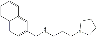 [1-(naphthalen-2-yl)ethyl][3-(pyrrolidin-1-yl)propyl]amine Struktur