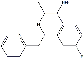 [1-amino-1-(4-fluorophenyl)propan-2-yl](methyl)[2-(pyridin-2-yl)ethyl]amine Struktur