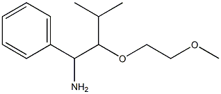 [1-amino-2-(2-methoxyethoxy)-3-methylbutyl]benzene Struktur