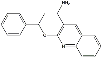 [2-(1-phenylethoxy)quinolin-3-yl]methanamine Struktur