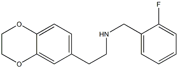 [2-(2,3-dihydro-1,4-benzodioxin-6-yl)ethyl][(2-fluorophenyl)methyl]amine Struktur