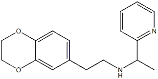 [2-(2,3-dihydro-1,4-benzodioxin-6-yl)ethyl][1-(pyridin-2-yl)ethyl]amine Struktur