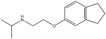 [2-(2,3-dihydro-1H-inden-5-yloxy)ethyl](propan-2-yl)amine Struktur