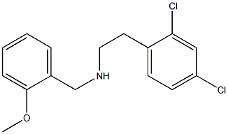 [2-(2,4-dichlorophenyl)ethyl][(2-methoxyphenyl)methyl]amine Struktur