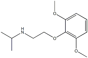 [2-(2,6-dimethoxyphenoxy)ethyl](propan-2-yl)amine Struktur