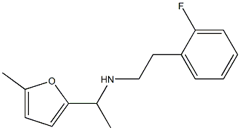 [2-(2-fluorophenyl)ethyl][1-(5-methylfuran-2-yl)ethyl]amine Struktur