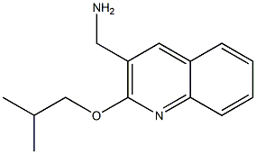 [2-(2-methylpropoxy)quinolin-3-yl]methanamine Struktur