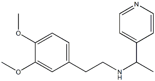 [2-(3,4-dimethoxyphenyl)ethyl][1-(pyridin-4-yl)ethyl]amine Struktur