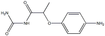 [2-(4-aminophenoxy)propanoyl]urea Struktur