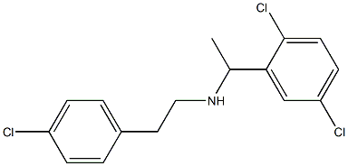 [2-(4-chlorophenyl)ethyl][1-(2,5-dichlorophenyl)ethyl]amine Struktur