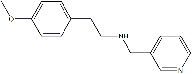 [2-(4-methoxyphenyl)ethyl](pyridin-3-ylmethyl)amine Struktur